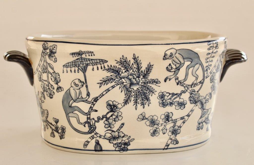Medium Blue Monkey Foot Bath